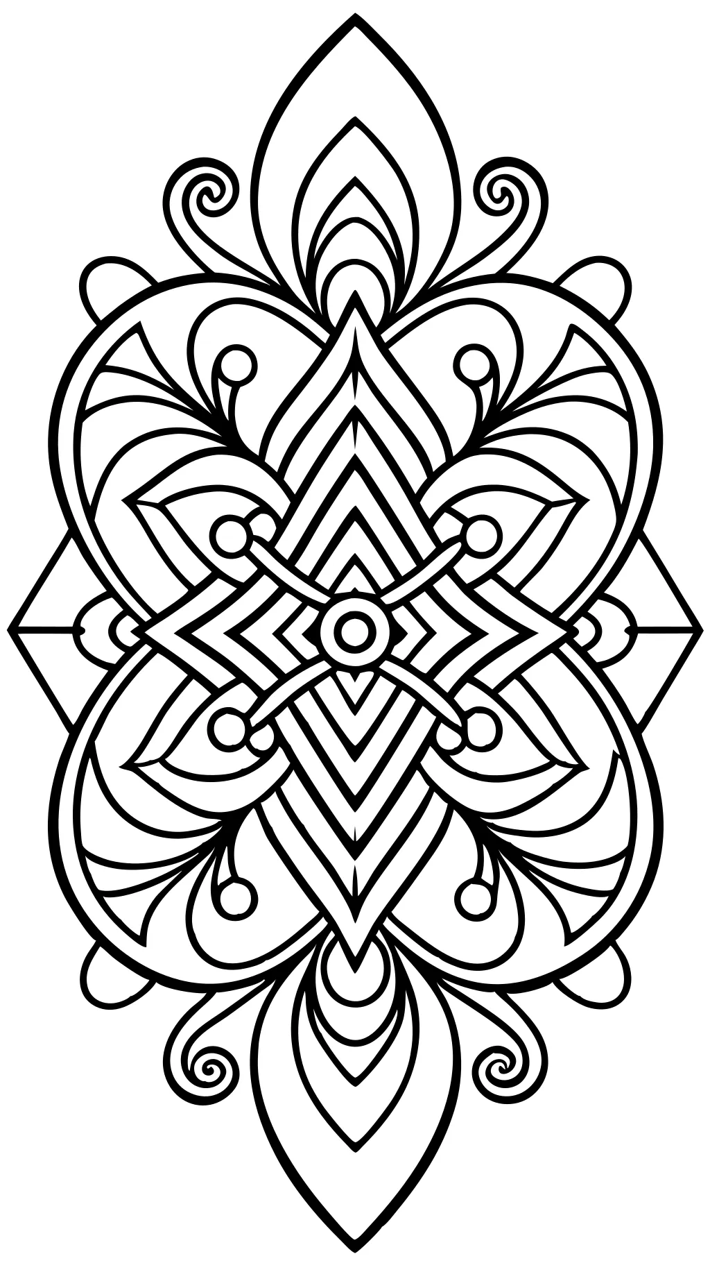 abstract coloring page